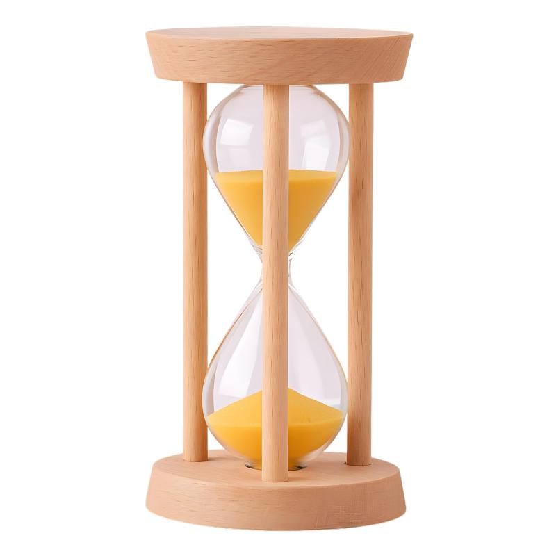 Riblind 砂時計 木製 おしゃれ インテリア サウナ用 タイマー かわいい 子供用 時間管理 リビング・オフィス・勉強に シンプルデザイン