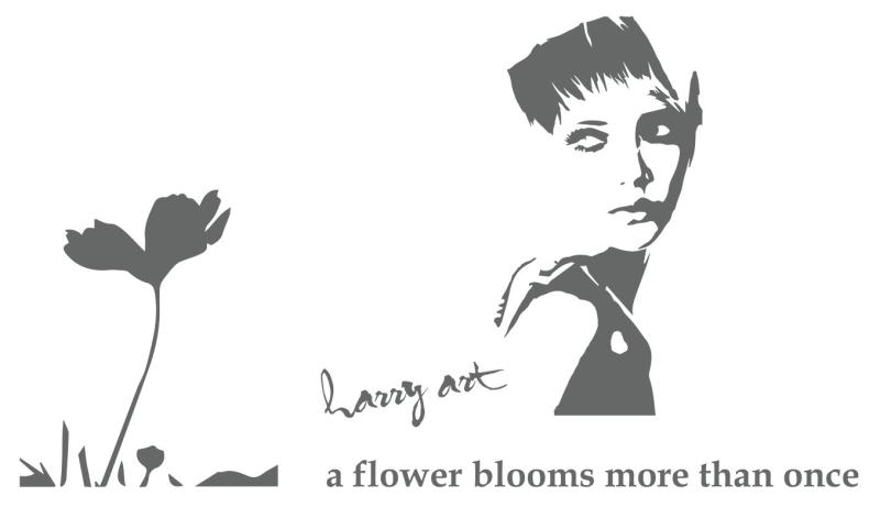 HARRY STICKER 転写式 ウォールステッカー 開花 (Blooming)約90×90cm