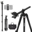 SmallRig CT200 俯瞰三脚 カメラ用三脚 ビデオ三脚 185cm 最大荷重10kg 俯瞰撮影 4段 レバー式 収納ケース付き アルカスイス式クイックリリースプレート対応 ウェイトバッグ付属 一眼レフカメラ/