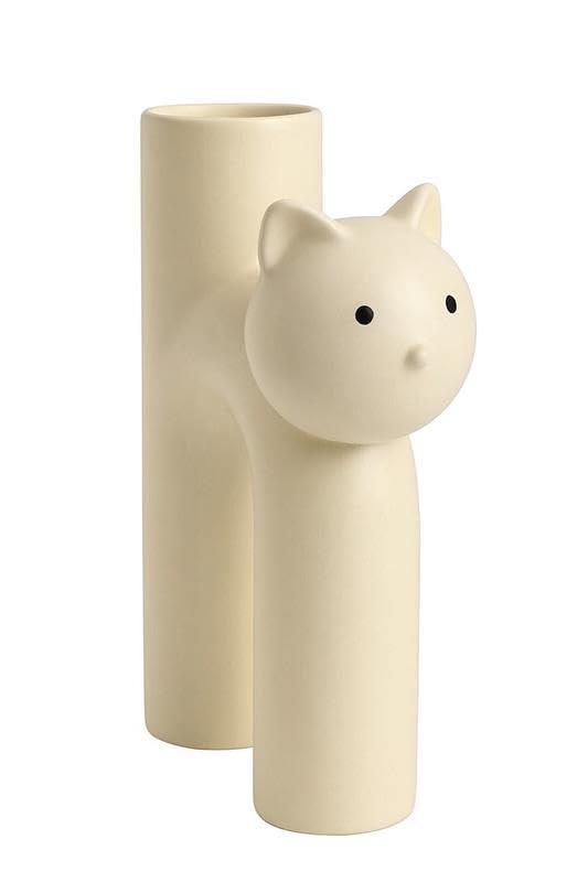 BIO 花瓶 ねこ 1輪挿し フラワーベース キャット 樹脂 プラスチック 北欧 シンプル インテリア 雑貨・猫型の樹脂製花瓶です。シンプルでありながら個性的なデザインはどんな部屋にもぴったりです。 ・プラスチックのため、落として割れる神秘...