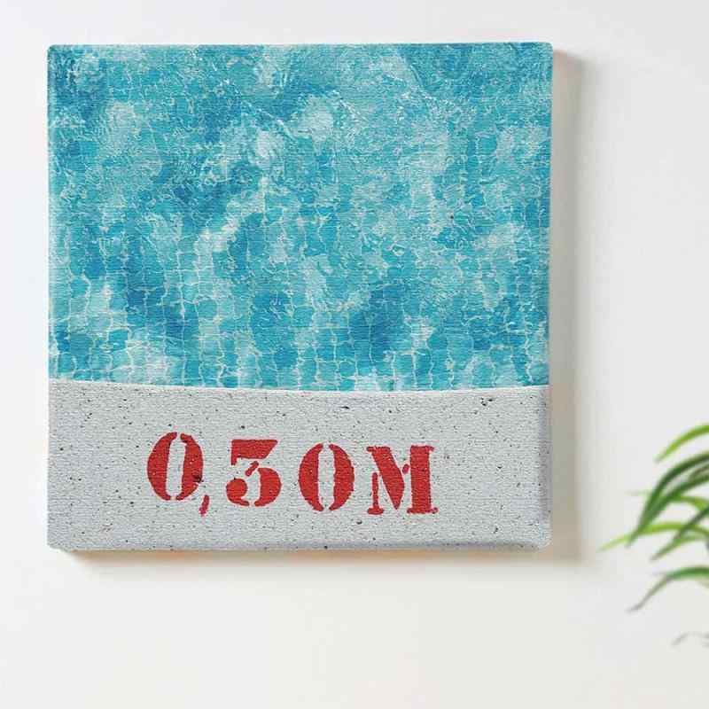 プール ブルー アートパネル 30cm × 30cm 日本製 ポスター おしゃれ インテリア 模様替え リビング 内装 自然 風景 写真 ファブリックパネル poht-1805-30