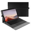 Fintie for Microsoft Surface Pro 7 Plus 2021/ 7/ 6 / 5 2017 / 4 / 3 ケース 専用スタンドカバー 薄型 軽量 ペンホルダー付き マルチ視角 合成皮革保護ケース(ブラック)