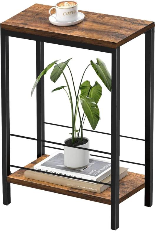 サイドテーブル、収納バスケット