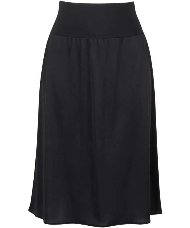 Wacoal インナーペチコート ロング丈【丈調節可能】透け防止 静電気起こりにくい 黒 ベージュ HDA222レディース