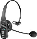 Conambo JBT900 Bluetooth ヘッドセット 片耳 Bluetooth 5.0 長いマイク付き 最大22時間連続使用 ノイズキャンセリング ハンズフリー ミュート機能 二台接続可能 Siri対応 携帯電話に適用 ビジネス 車の