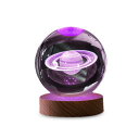 JTT 3Dクリスタルボールライト サターン 土星 RGB リモコン付 CRYBALL-ST-RGBR