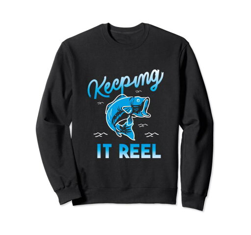 Keeping It リール 釣り ジャンピング 釣り針 フィッシング フィッシャーマン トレーナー Keeping It リール 釣り ジャンピング 釣り針 フィッシング フィッシャーマン トレーナー