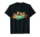 コーギー イヌ 麻雀 面白いtシャツ 犬 文字入り メンズ おもしろ 面白い 服 おもしろグッズ プレゼント ネタ 雀士 Tシャツ