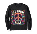 ヴィンテージ オールド ヒッピー ルールTシャツ - レトロ 60年代 70年代 ヒッピーコスチューム 長袖Tシャツ
