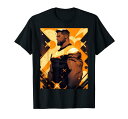 Gay Muscular Hunk LGBTQ プライド ひげを生やした クマの男 抽象芸術 Tシャツ