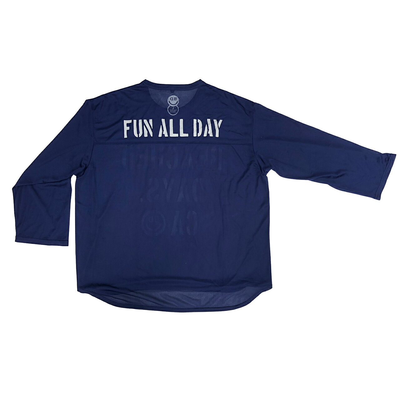 メッシュtee クオータースリーブ 2022 ネイビー NAVY COOLMAX クールマックス ビーチドデイズ 公式 BEACHED DAYS QS Mesh Tee メンズ 七分袖 半袖 ラッシュガード 速乾 ドライ Tシャツ 水着 水陸両用 サーフィン キャンプ アウトドア