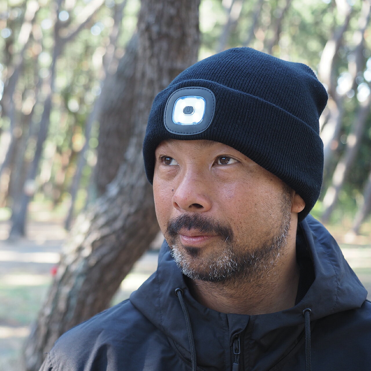 楽天BEACHED DAYS STORE 楽天市場店ライト付き ビーニー ビーチドデイズ 公式 BEACHED DAYS 帽子 ニット帽 ニットキャップ メンズ レディース LED ライト付き USB アウトドア キャンプ 自転車 サイクリング 登山 ランニング ウォーキング 防犯 夜間