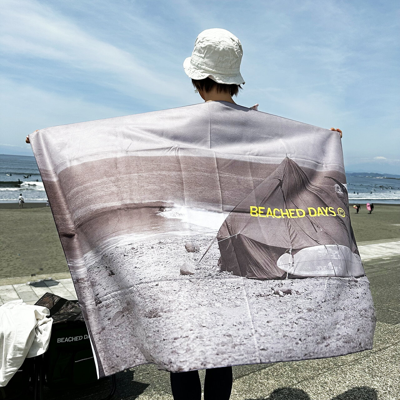 [店内2点以上で5%OFFクーポン] マイクロファイバー タオル ビーチドデイズ 公式 BEACHED DAYS Microfiber Towel ビーチタオル サーフィン 大判 速乾 砂がつかない おしゃれ かわいい バスタオ…