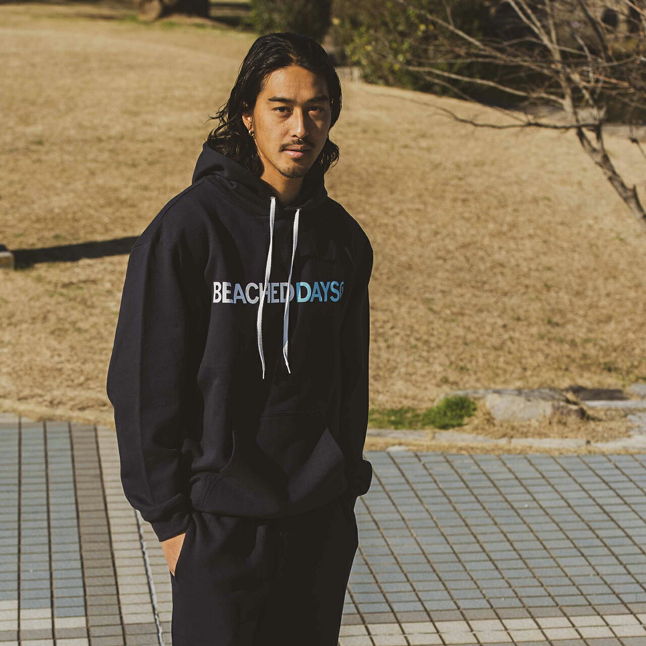  BD バイカラー フーディー ビーチドデイズ 公式 BEACHED DAYS BD Bicolor Hoodie フーディー スウェット パーカー プルオーバー スエット 10オンス 裏パイル 裏毛 サーフィン サーフ カリフォルニア ユニセックス 男女兼用