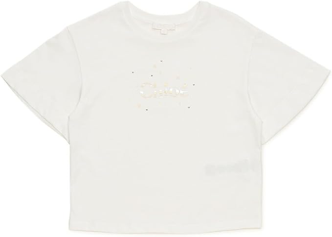  Chloe Girls Tee C20111 12Y ＆ 14Y ショートスリーブコットン100%Tシャツ 117 オフホワイト ウイメンズ対応