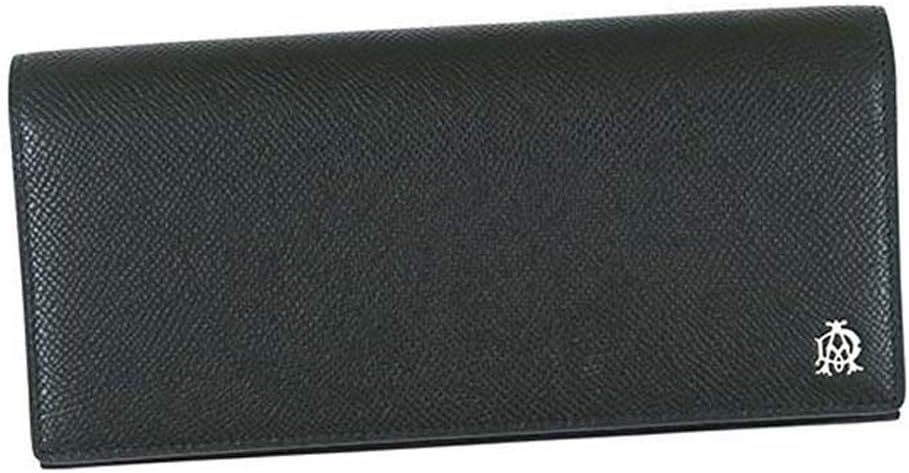 dunhill（ダンヒル）DUL2AC10A CADOGAN 10CC COAT WALLET カドガン チェスナットレザー カードスロット10ケ & ジップ開閉小銭入れ付き長札入れ 001R ブラック