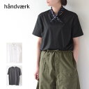 Handvaerk ハンドバーク M 60/2 NEW CREW NECK S/S T-SHIRT SOLID 6540 60/2 クルーネックTシャツ SOLID 半袖Tシャツ コットンTシャツ 無地 ルーズシルエット ゆったりシルエット 綺麗目 上品 大人のTシャツ MEN 039 S 2024SS