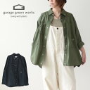 garage green works ガレージグリーンワークス TOOLS BAG TYPEWRITER SHIRT GRG231203 ツールバッグタイプライターシャツ ガーデニング 園芸 ワークウェア ミリタリーウェア 機能的ウェア MEN 039 S / LADY 039 S 2023SS