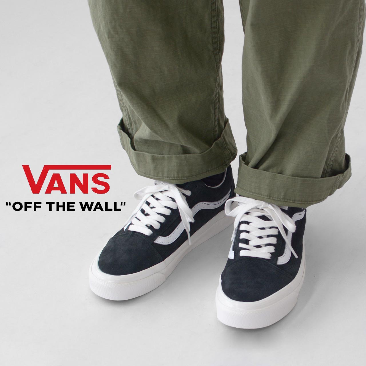 VANS  OLD SKOOL 36 DX/ Pig Suede Caviar  オールドスクール36Dx・スニーカー・撥水スニーカー・スエードスニーカー・スケボー MEN'S/LADY'S 