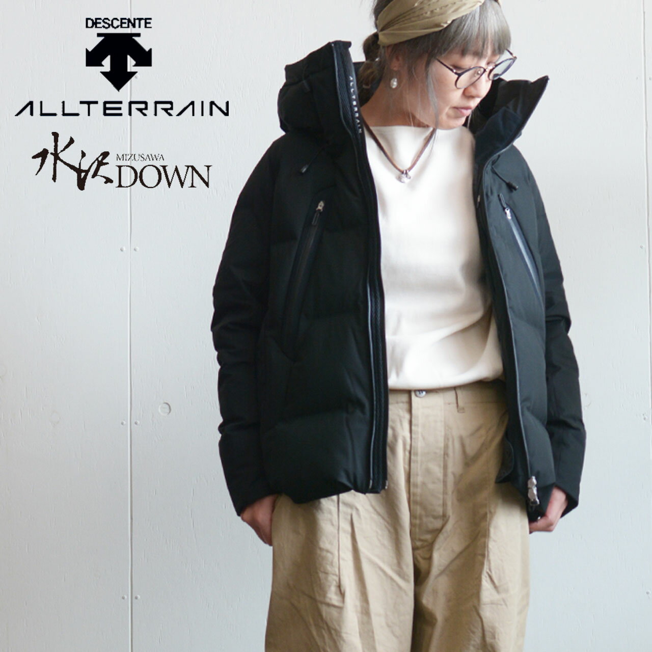 DESCENTE ALLTERRAIN [デサントオルテライン] 「MOUNTAINEER-L」MIZUSAWA DOWN JACKET 40U [DAWWGK40/w-mountai-l] 水沢ダウン「マウンテニアーL」 ダウンジャケット・ダウンコート・LADY'S [2023AW]