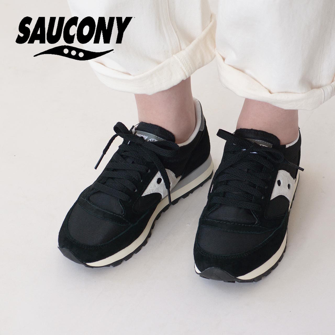 サッカニー スニーカー メンズ SAUCONY [サッカニー] Jazz 81 [S70539-68] ジャズ 81・スニーカー・シンプル・カジュアル・天然皮革・スウェード・ローカット・BLACK/GREY・MEN'S / LADY'S [2024SS]