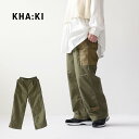 【SALE 30%OFF】KHA:KI [カーキ] 2 POCKETS WIDE TROUSERS [MIL23FPT3190] 2ポケットワイドトラウザーズ・カーゴパンツ・ミリタリー・ワイドストレート・LADY'S [2023AW]