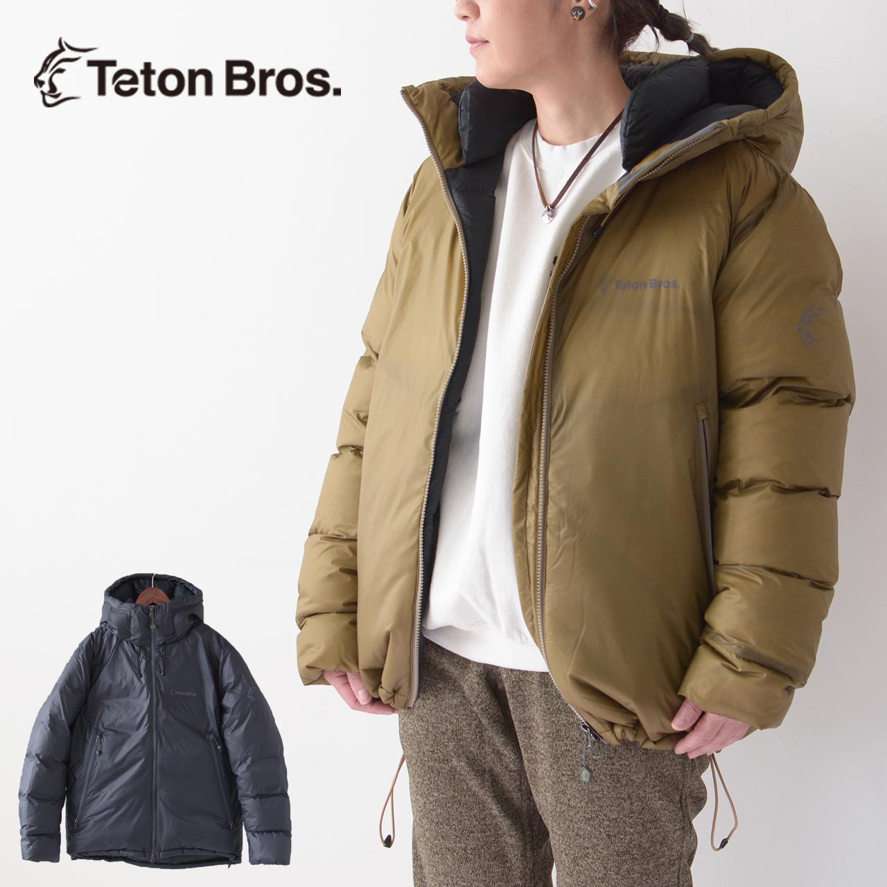 【SALE 30%OFF】TETON BROS. [ティートンブロス] Bering Hoody(Unisex) [TB233-150] ベーリングフーディー・ダウンジャケット・アウター・登山・キャンプ・アウトドア・軽量・防寒・ MEN'S / LADY'S [2023AW]