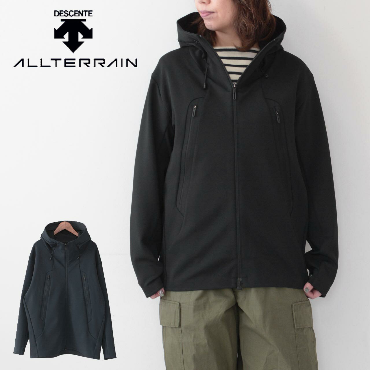 DESCENTE ALLTERRAIN  SOFT SHELL JACKET ”CREAS AIR”  ソフトシェルジャケット “クレアス エアー”・ストレッチ・軽量・MENS 