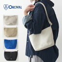 オーシバル 帆布・キャンバス ショルダーバッグ レディース ORCIVAL[オーチバル・オーシバル] SHOULDER POUCH MEDIUM [OR-H0074LCV] ショルダー ポーチ 中・ライトキャンバス ショルダーポーチ・ショルダーバッグ・MEN'S/LADY'S [2024SS]