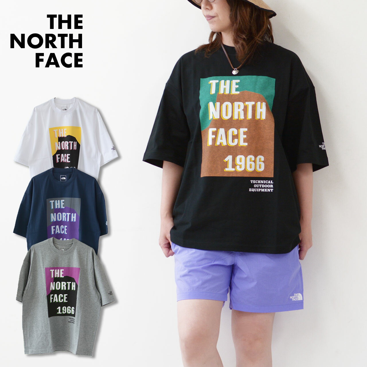 THE NORTH FACE  S/S TNF Flyer Tee  ショートスリーブTNFフライヤーティー（ユニセックス）・Tシャツ・半袖・(ノースのプリントTシャツ・キャンプ・登山・アウトドア) MEN'S/LADY'S 