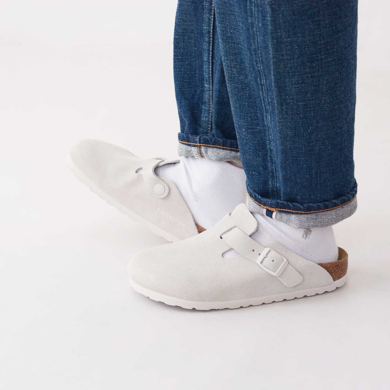 BIRKENSTOCK [ビルケンシュトック正規販売店] Boston VL -Narrow- 幅狭 [1024740] ボストン スエードレザー・ベロア・【ワイズ ナロータイプ】 LADY'S [2024SS]