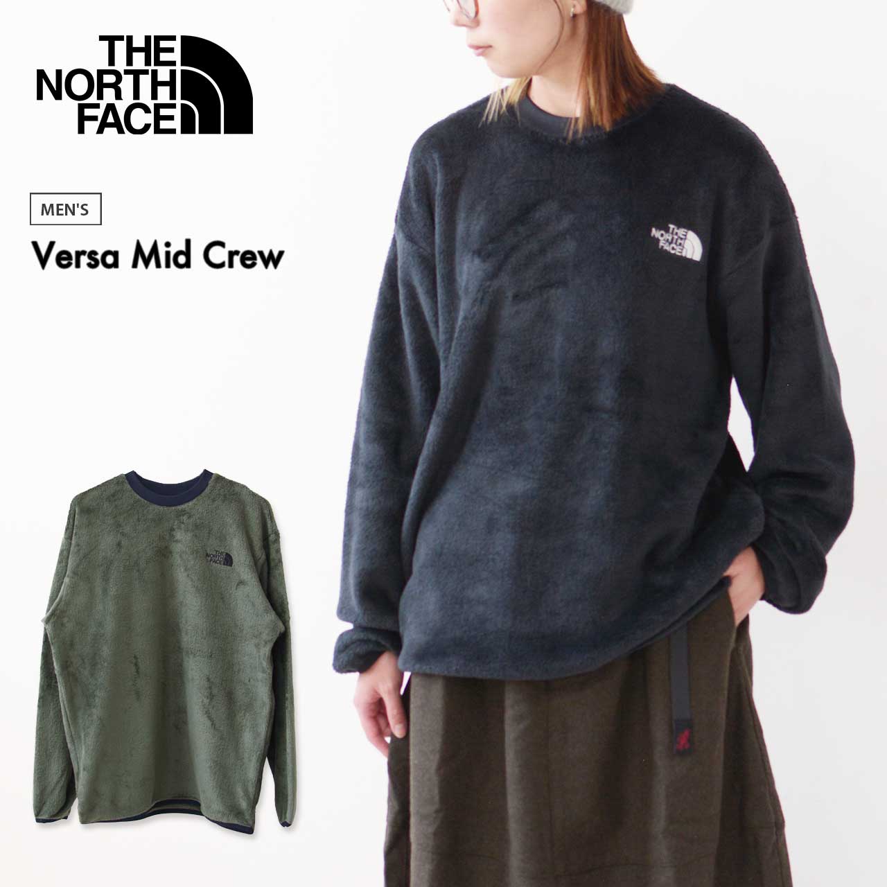 【PRE SALE】THE NORTH FACE [ザ・ノース・フェイス正規代理店] Versa Mid Crew [NA72480] バーサミッドクルー・フリース・フリースプルオーバー・冬アイテム・あったかアイテム・キャンプ・アウトドア・MEN'S [2024AW]のサムネイル