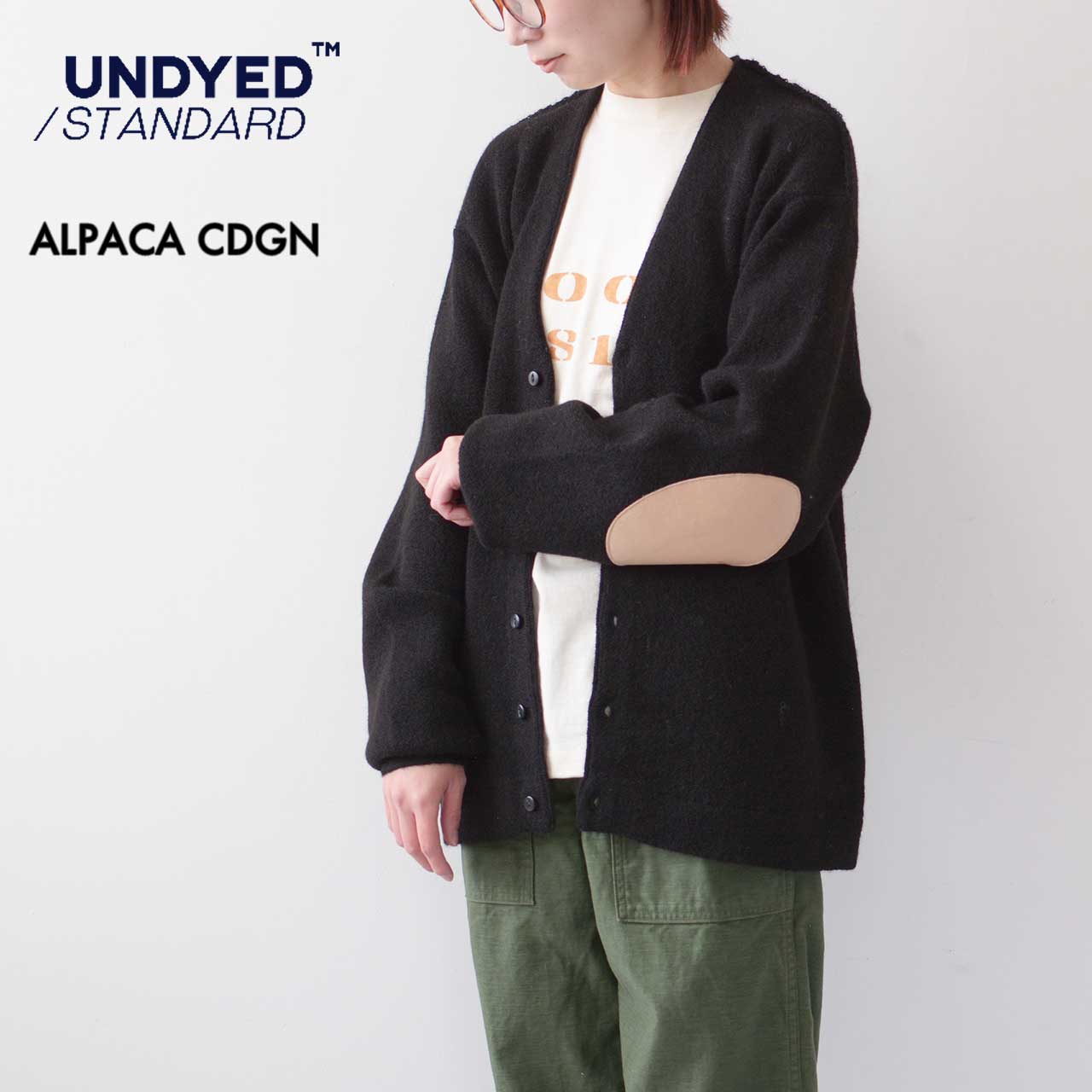 【SALE 40%OFF】UNDYED [アンダイド] ALPACA CDGN [USN24FKCD095] アルパカカーディガン・ニットカーディガン・アルパカ・カーディガン・ニット・防寒・冬着・長袖・MEN'S / LADY'S [2024AW]