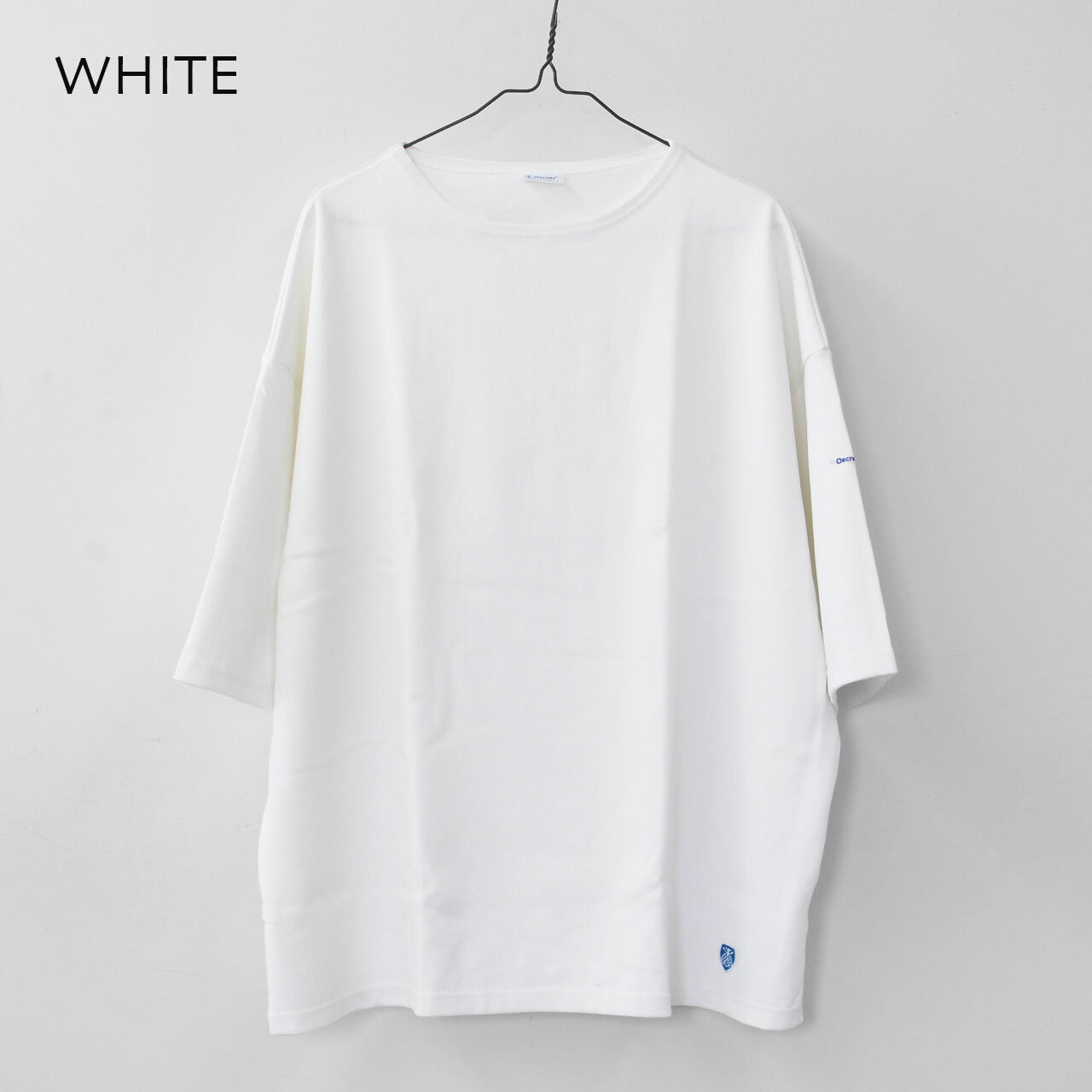 【SALE 30%OFF】ORCIVAL [オーチバル・オーシバル] M WIDE BODY BOAT NECK S/S P.O.-SOLID- [B273-s] ワイドボディボートネックショートスリーブプルオーバー-無地-・ワイドシルエット・ボートネック・五部袖・無地・MEN'S [2025SS]