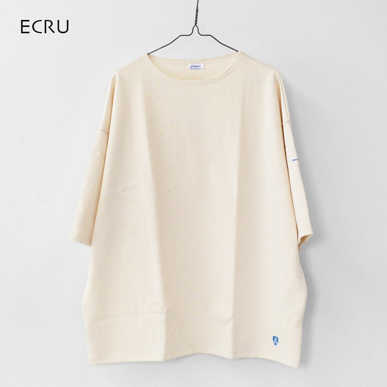 【SALE 30%OFF】ORCIVAL [オーチバル・オーシバル] M WIDE BODY BOAT NECK S/S P.O.-SOLID- [B273-s] ワイドボディボートネックショートスリーブプルオーバー-無地-・ワイドシルエット・ボートネック・五部袖・無地・MEN'S [2025SS]