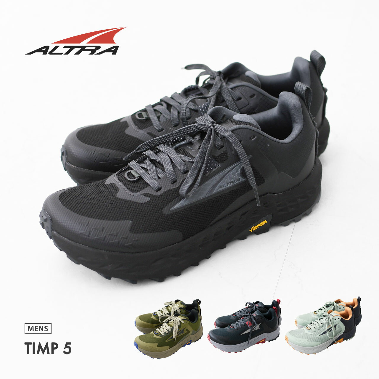 ALTRA [アルトラ] TIMP 5 M [AL0A85PE] ティンプ 5・クロスカントリー・ロードランニング・トレイルラン・ハイキング・ファストパッキング・トレイルランニングシューズ・MEN'S [2025SS]