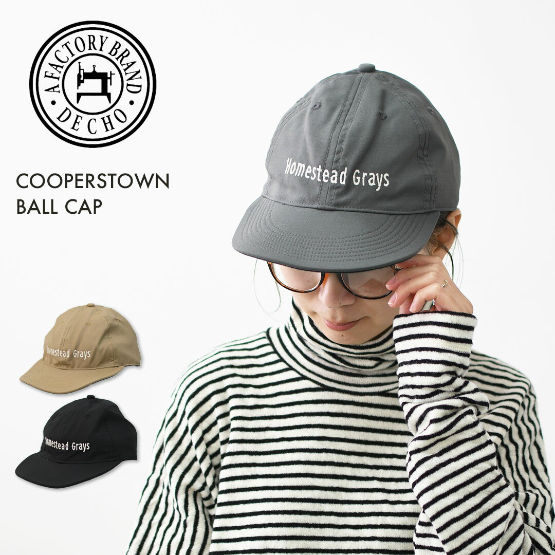 [SALE 30%OFF]DECHO [데코] COOPERSTOWN BALL CAP [10-1ad25] 쿠퍼즈타운 볼 캡·볼 캡·올드 스타일·캠프·아웃도어·MEN'S / LADY'S [2025AW]