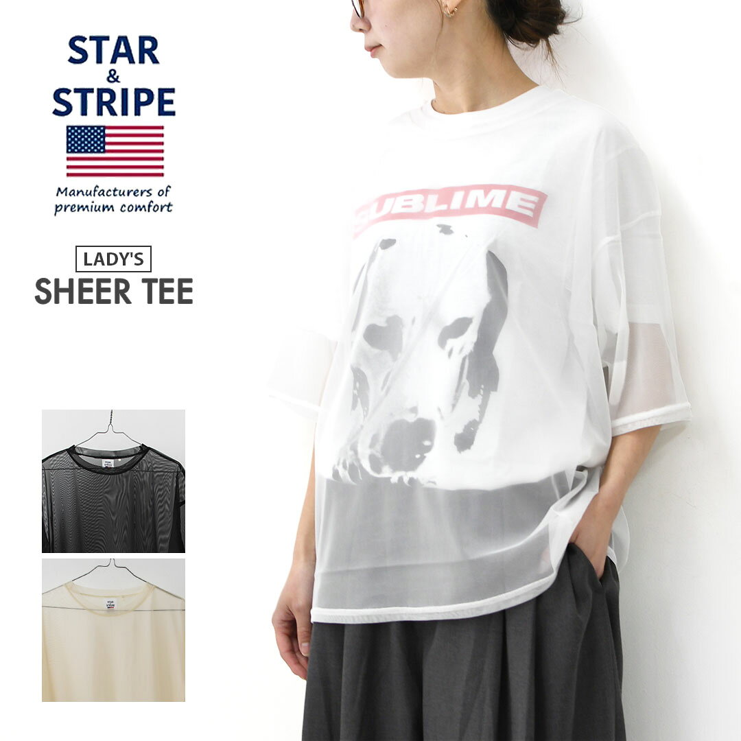 【SALE 30%OFF】STAR&STRIPE [スターアンドストライプ] SHEER TEE [SSMD-090] シアーTシャツ・シアー・透け感・重ね着・レイヤード・半袖・ショートスリーブ・LADY'S [2026SS] beacle-10003936 Beacle(ビークル) パッケージ画像