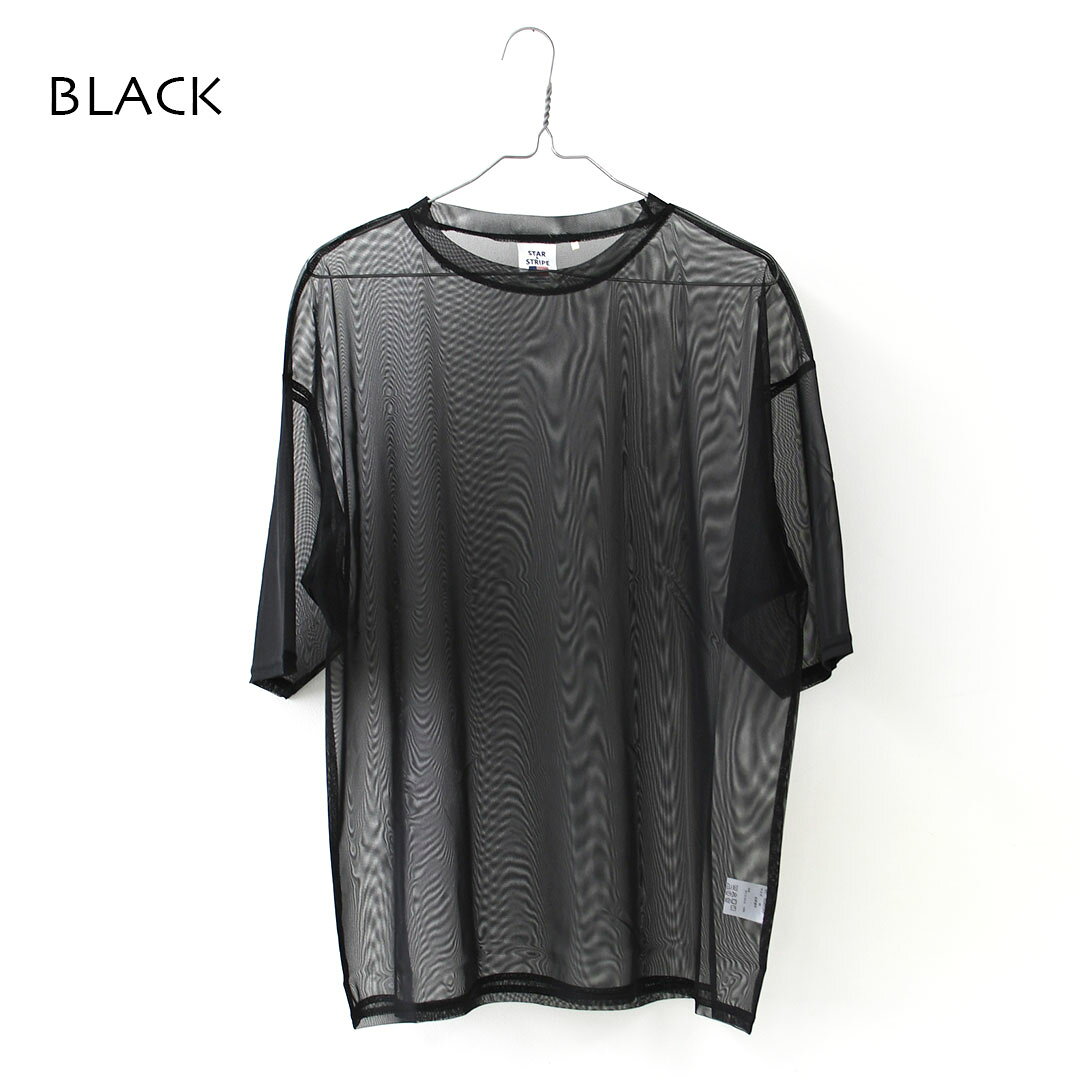 【SALE 30%OFF】STAR&STRIPE [スターアンドストライプ] SHEER TEE [SSMD-090] シアーTシャツ・シアー・透け感・重ね着・レイヤード・半袖・ショートスリーブ・LADY'S [2026SS] beacle-10003936 Beacle(ビークル) サンプル画像2