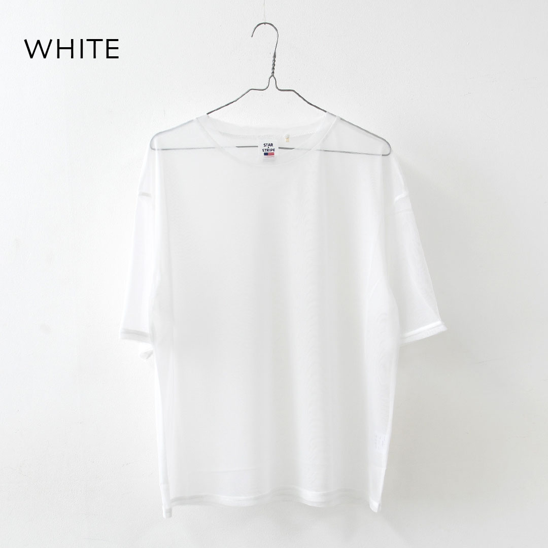 【SALE 30%OFF】STAR&STRIPE [スターアンドストライプ] SHEER TEE [SSMD-090] シアーTシャツ・シアー・透け感・重ね着・レイヤード・半袖・ショートスリーブ・LADY'S [2026SS] beacle-10003936 Beacle(ビークル) サンプル画像3