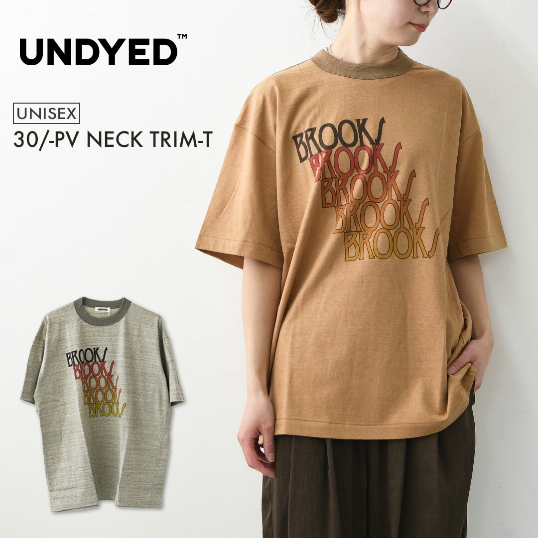 UNDYED 30/-PV NECK TRIM-T [26S340B] 30/-PV Neck Trim T-shirt - Organic Cotton - Short-sleeved T-shirt - Relaxed fit - Camping/Outdoor - Men's/Lady's [2026SS]