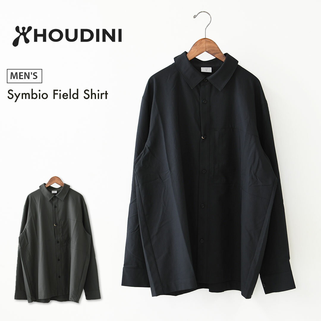 HOUDINI  Ms Symbio Field Shirt  メンズ シンビオ フィールド シャツ・ロングスリーブシャツ・長袖・軽量・速乾性・ミニマル・トレッキング・アクティビティ・キャンプ・旅行・MEN'S 