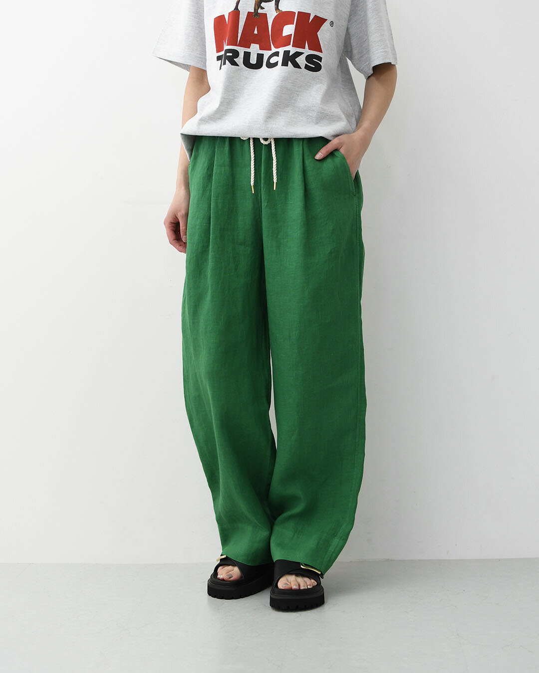 【SALE 30%OFF】MICA&DEAL [マイカアンドディール] garment dyed linen pt [0126203131] ガーメント ダイド リネン パンツ・製品染めリネンイージーパンツ・リネンパンツ・イージーパンツ・LADY'S [2026SS] beacle-10004272 Beacle(ビークル) サンプル画像3