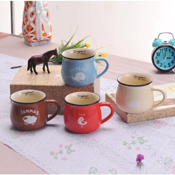マグカップ かわいい 350ml マグ コップ コーヒーカップ 珈琲マグ 北欧 シンプル 丸い カフェ風 ホーロー風 女性 バレンタイン ギフト クリスマス