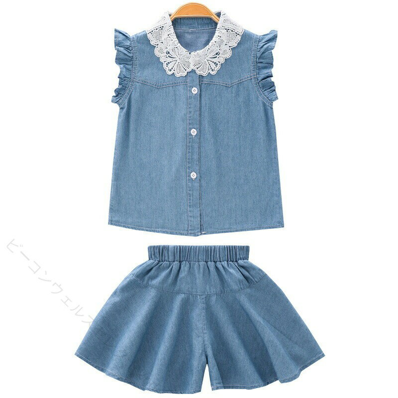 Rakuten - 子供服 女の子 夏セットアップ 半袖トップス ショートパンツ キッズジャージ 韓国風 おしゃれ 可愛い 通学 普段着 涼しい 12061715字