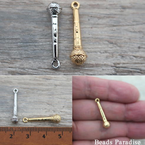 【日本製】楽器チャーム　マイク（1個入り） 2