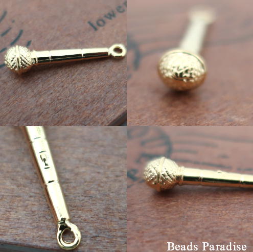 【日本製】楽器チャーム　マイク（1個入り） 3