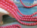 珊瑚 パーツ　珊瑚 ビーズ　　丸玉　ピンク珊瑚　4mm珠 1本連売り
