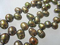 淡水パール ビーズアクセサリーパーツ ゴールド オヴァ-ル横穴4×5mm 連 淡水パール ブレスレット 淡水パール ネックレス製作用 淡水パール ビーズアクセサリーパーツ パール ブレスレット パール ネックレス パールネックレス パールブレスレット