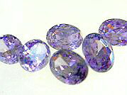 キュービックジルコニア ペンダントトップ CZ ペンダントトップ ダイヤモンドカット アメジスト　オヴ..